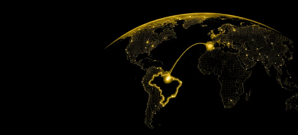 Peça da BETESPECIAL com a Brasil em destaque no mapa